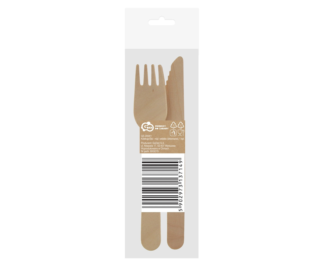 Eco-friendly_GD collection - wooden knife & spoon, 1 set