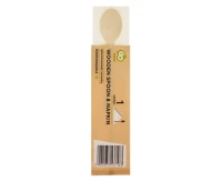 Eco-friendly collection - wooden spoon and napkin, 1 set EOL