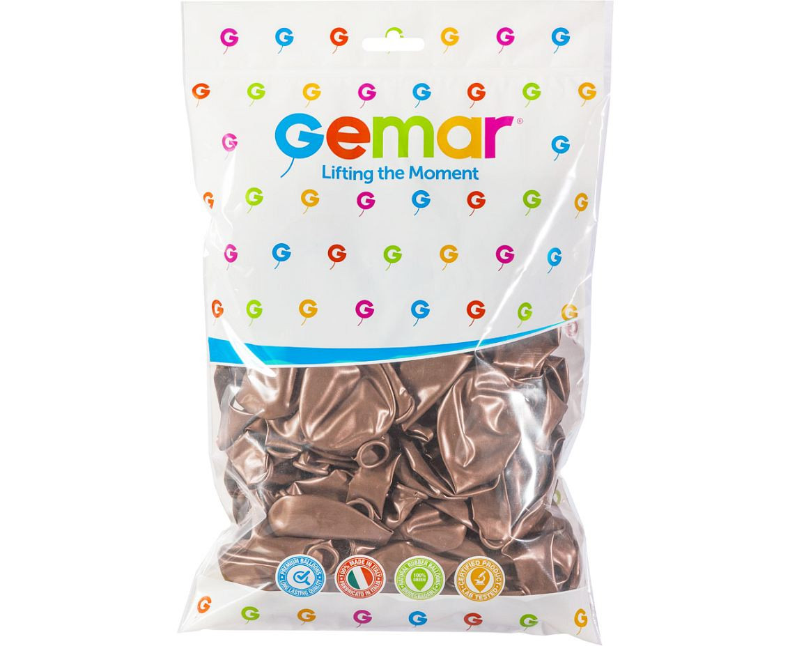 Balloons Gemar 13", shiny rose gold, 50pcs