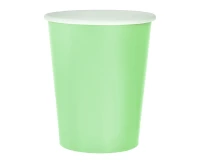 Paper cups solid colour mint, 270 ml / 14 pcs. EOL