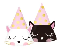 Paper hats Cat, 6", 6 pcs.