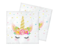 Unicorn paper napkins, 33x33 cm, 20 pcs