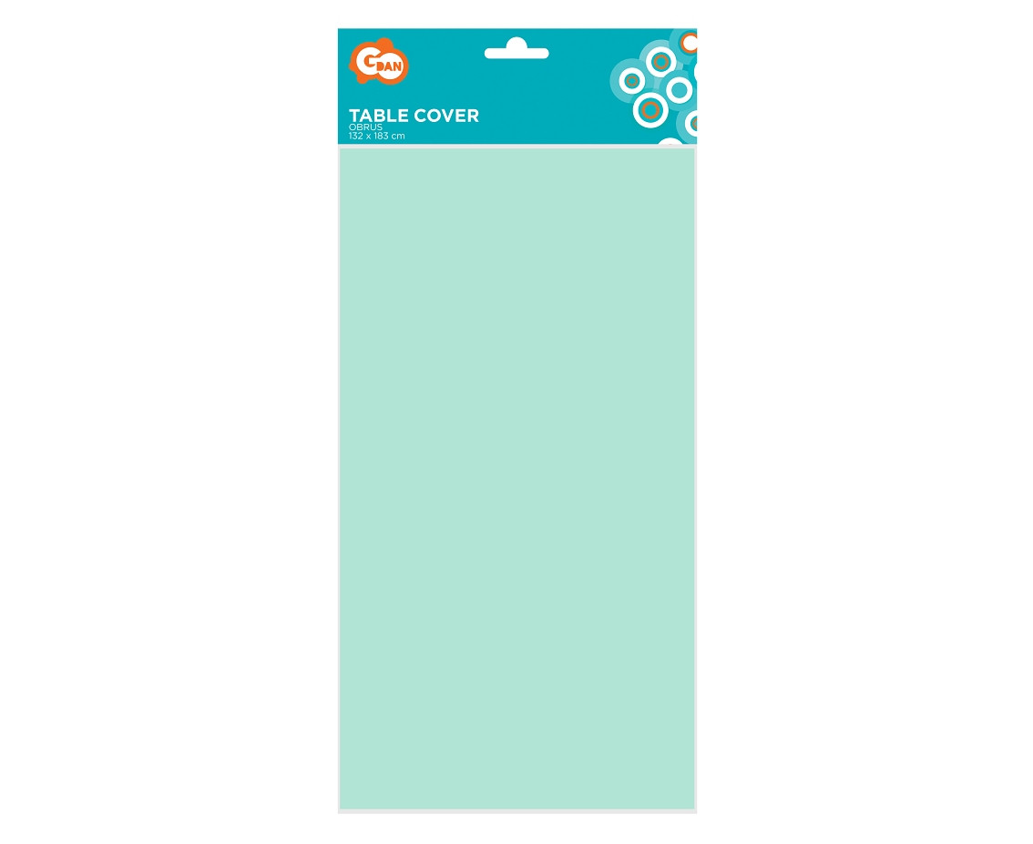 Mint paper table cover, 132x183 cm EOL