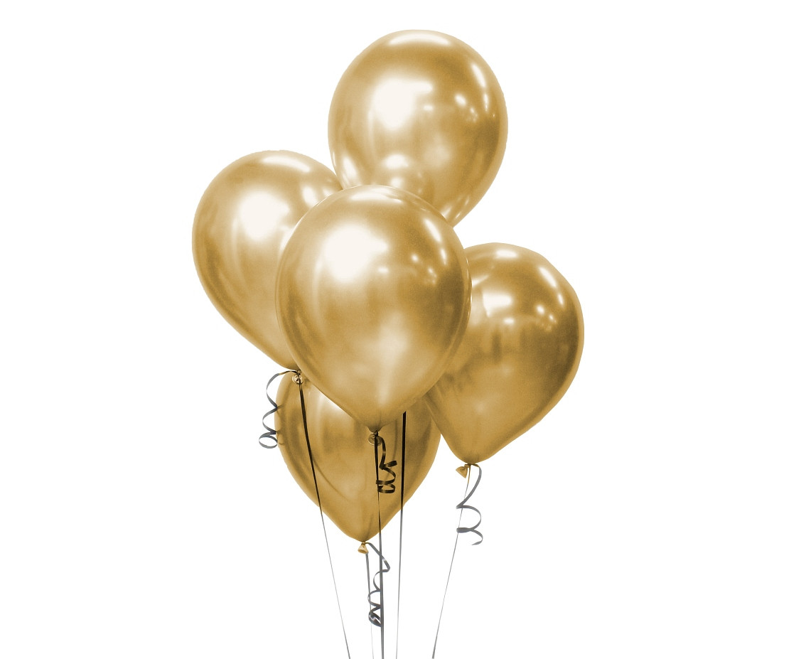 Balloons B&C 10", platinum gold, 5pcs