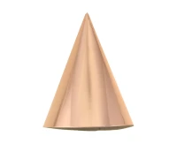 Party hats B&C, metallic rose gold, 5 pcs