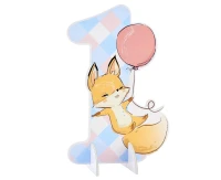 Centerpiece Happy Birthday - Fox, 29 cm EOL