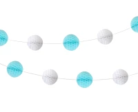 Pom pom garland B&G Baby Boy, light blue, 250 cm