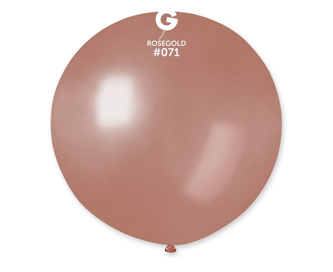 Balloons Gemar, ball metallic 0.65m rose gold, 1pc