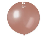 Balloons Gemar, ball metallic 0.65m rose gold, 1pc
