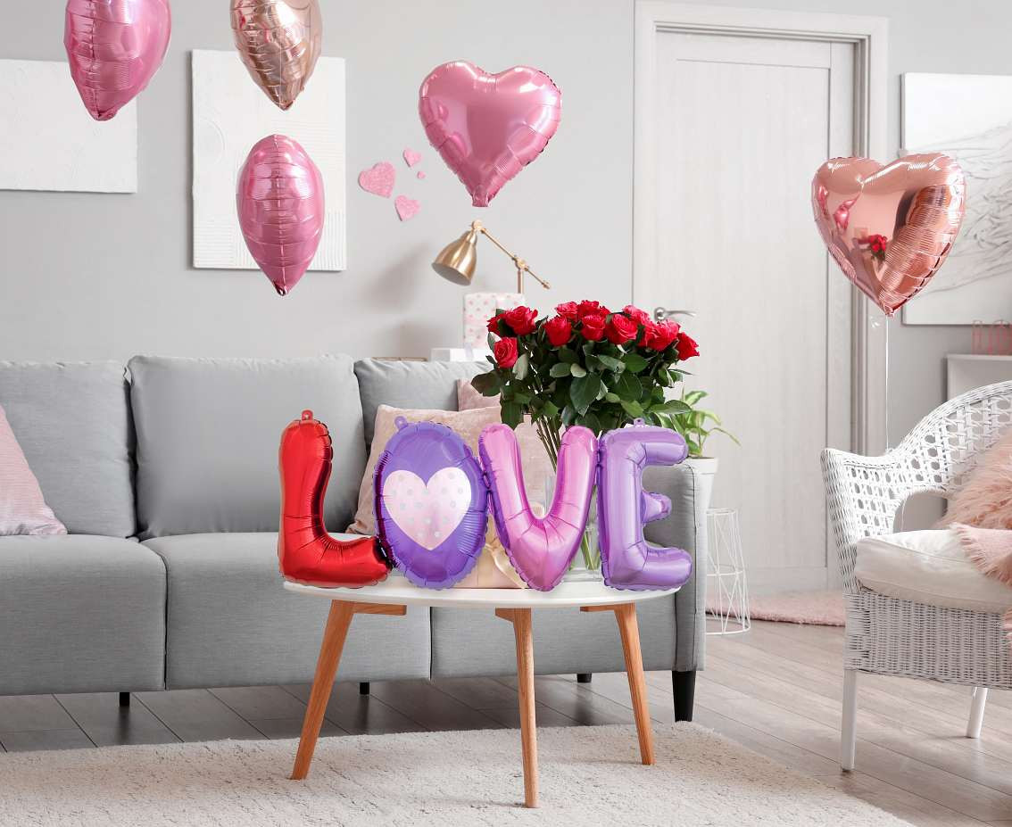 Foil balloon - LOVE (letters), 74 cm EOL