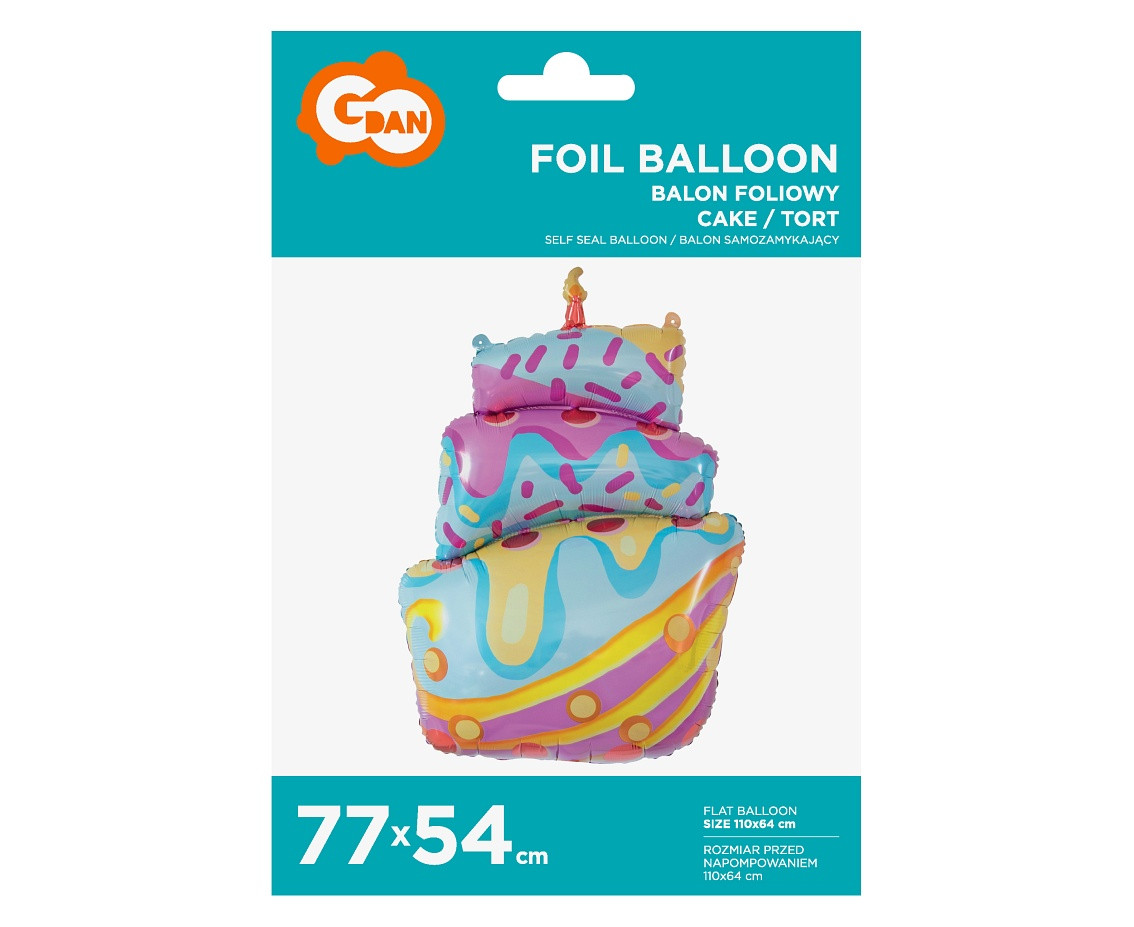 Foil balloon Birthday Cake, 77 cm