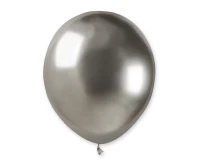 Balloons Gemar 5", shiny silver, 100pcs