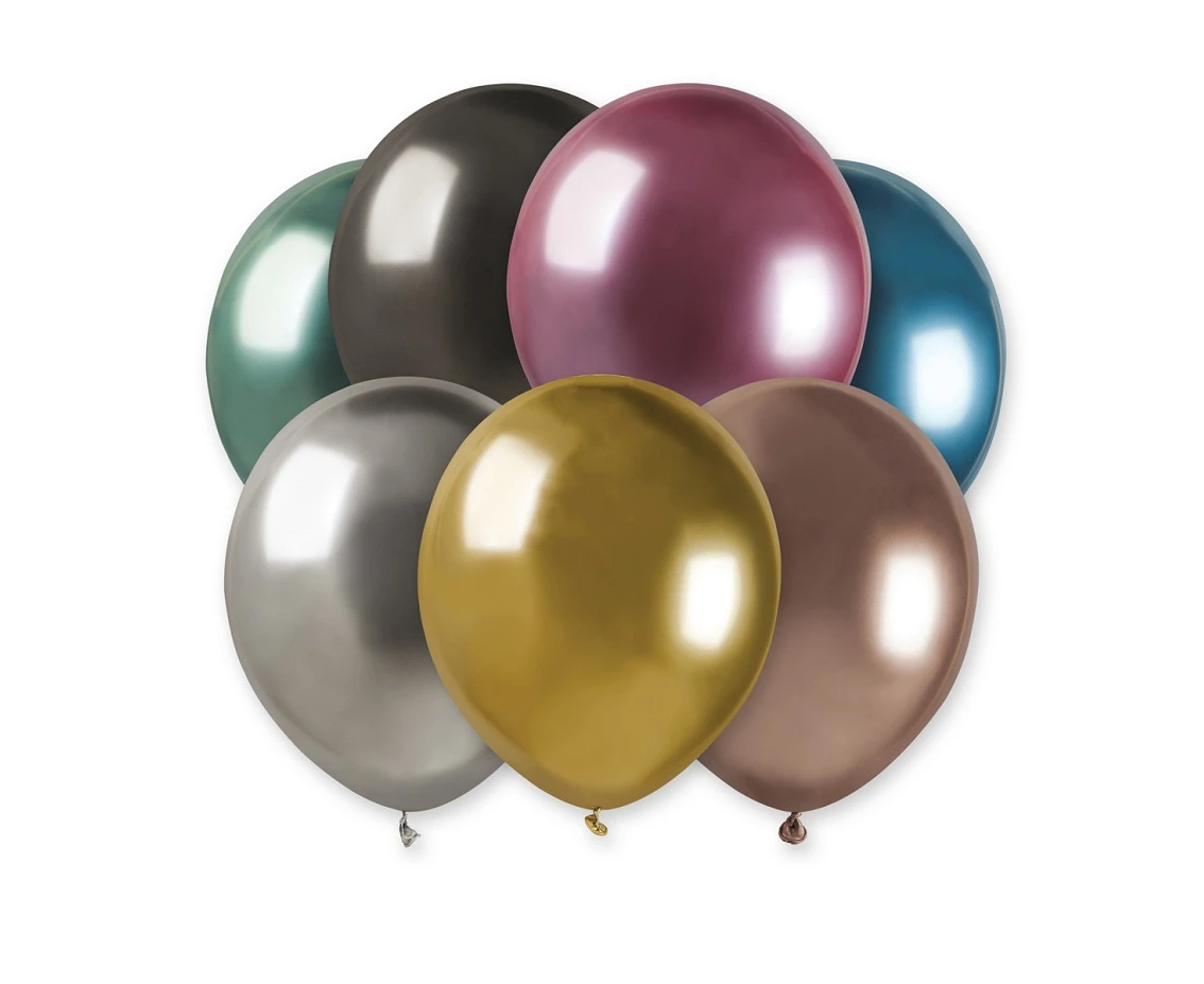 Balloons Gemar 5", shiny assorted, 100pcs EOL