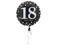 Foil balloon, 18 Birthday, round 43 cm EOL
