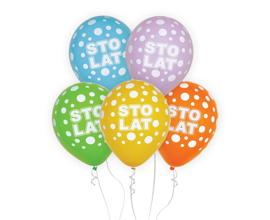 Balloon with digit 2, 12" / 5 pcs.