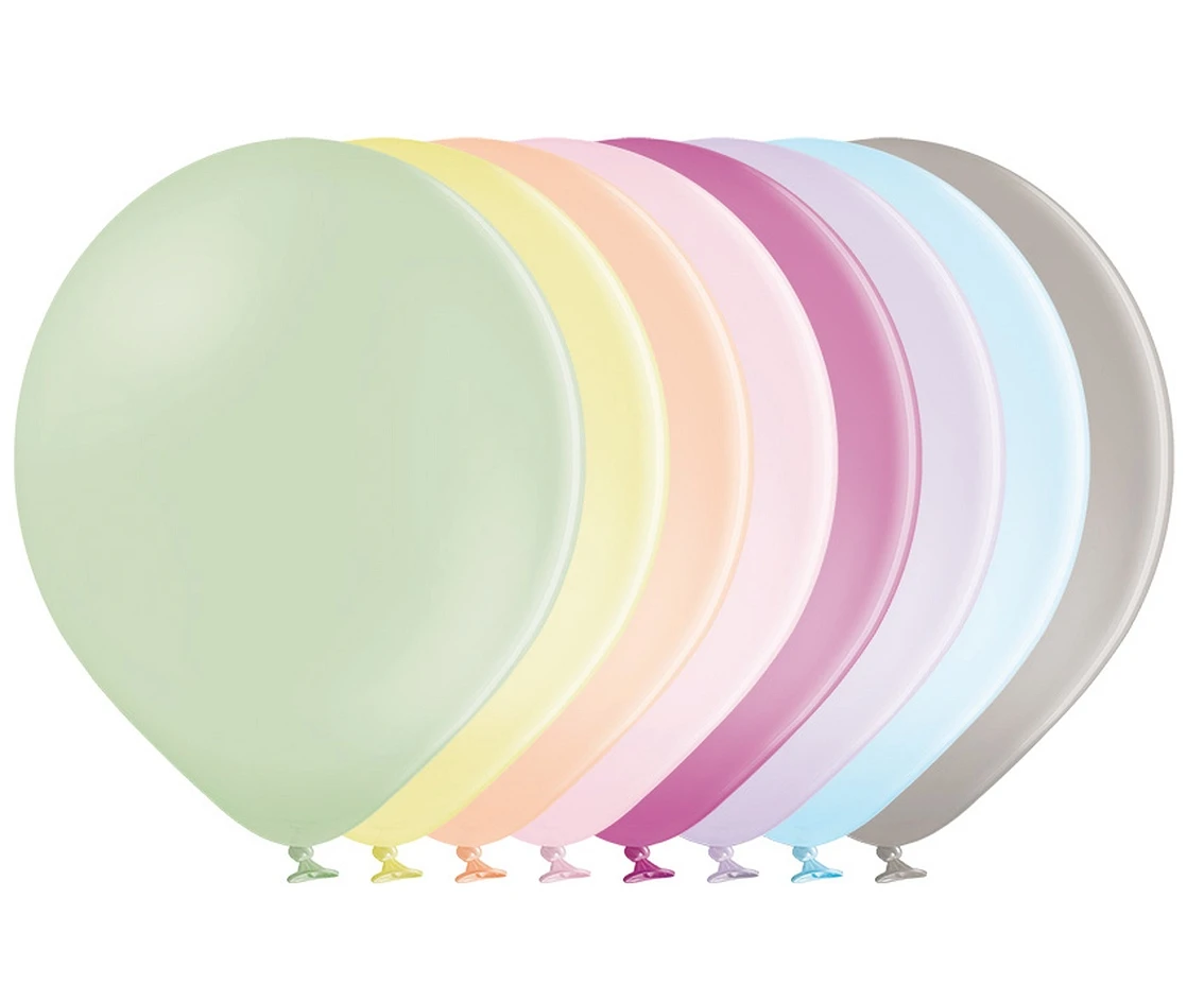 Balloons 10,5", B85-322, pastel macaron mix,  100pcs EOL