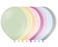 Balloons 10,5", B85-322, pastel macaron mix,  100pcs EOL