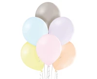 Balloons Belbal 12", B105-322, pastel macaron mix, 100pcs