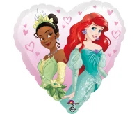 Foil balloon Princesses, heart, 43 cm EOL