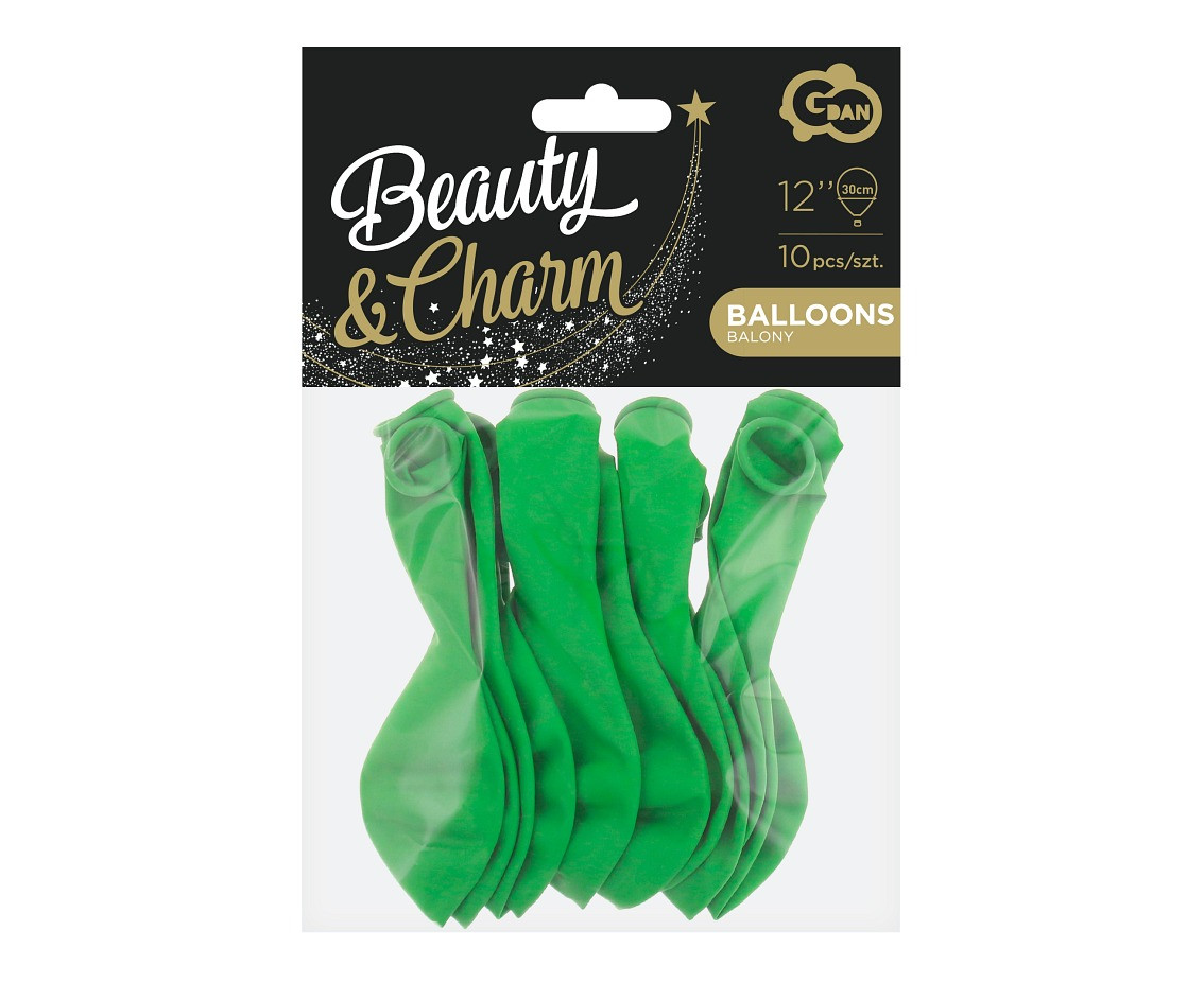 Balloons B&C 12", green pastel, 10pcs
