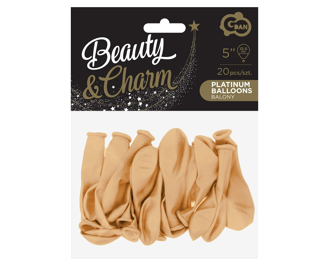 Balloons B&C 5", pastel nude, 20pcs