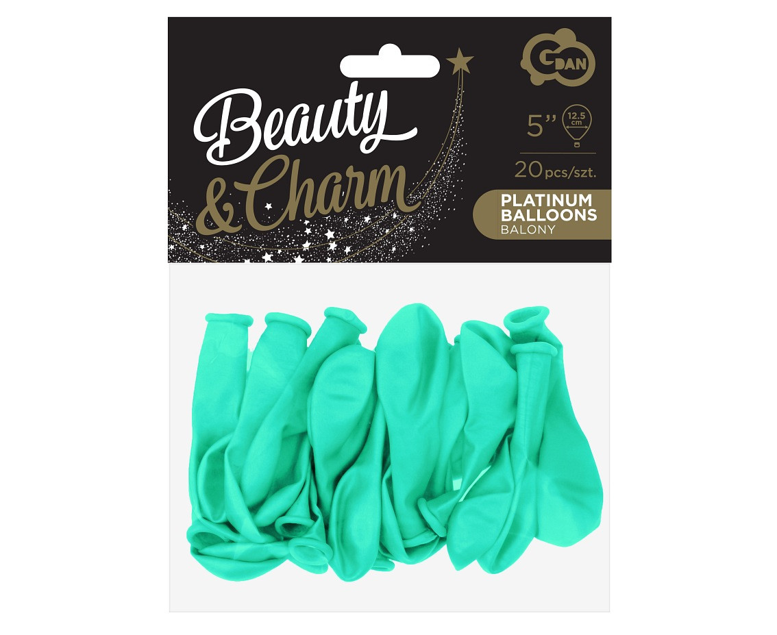 Balloons B&C 5", pastel teal blue, 20pcs EOL
