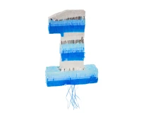 Pinata number 1, blue, size 50 x 35 x 7.5 cm EOL