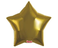 Ibrex helium balloon, Star 15", Premium Metallic Gold, 5 pcs.