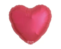 Ibrex helium balloon, Heart 14", Metallic Red, 5 pcs.
