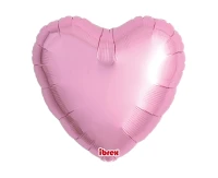 Ibrex helium balloon, Heart 18", Metallic Pink, 5 pcs.