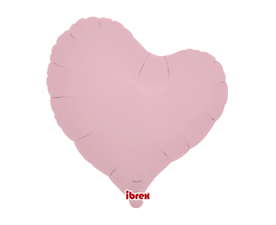 Ibrex helium balloon, Sweet Heart 14", Pastel Pink, 5 pcs.