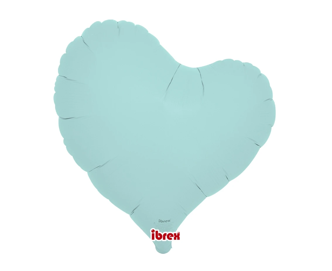 Ibrex helium balloon, Sweet Heart 14", Pastel Blue, 5 pcs.