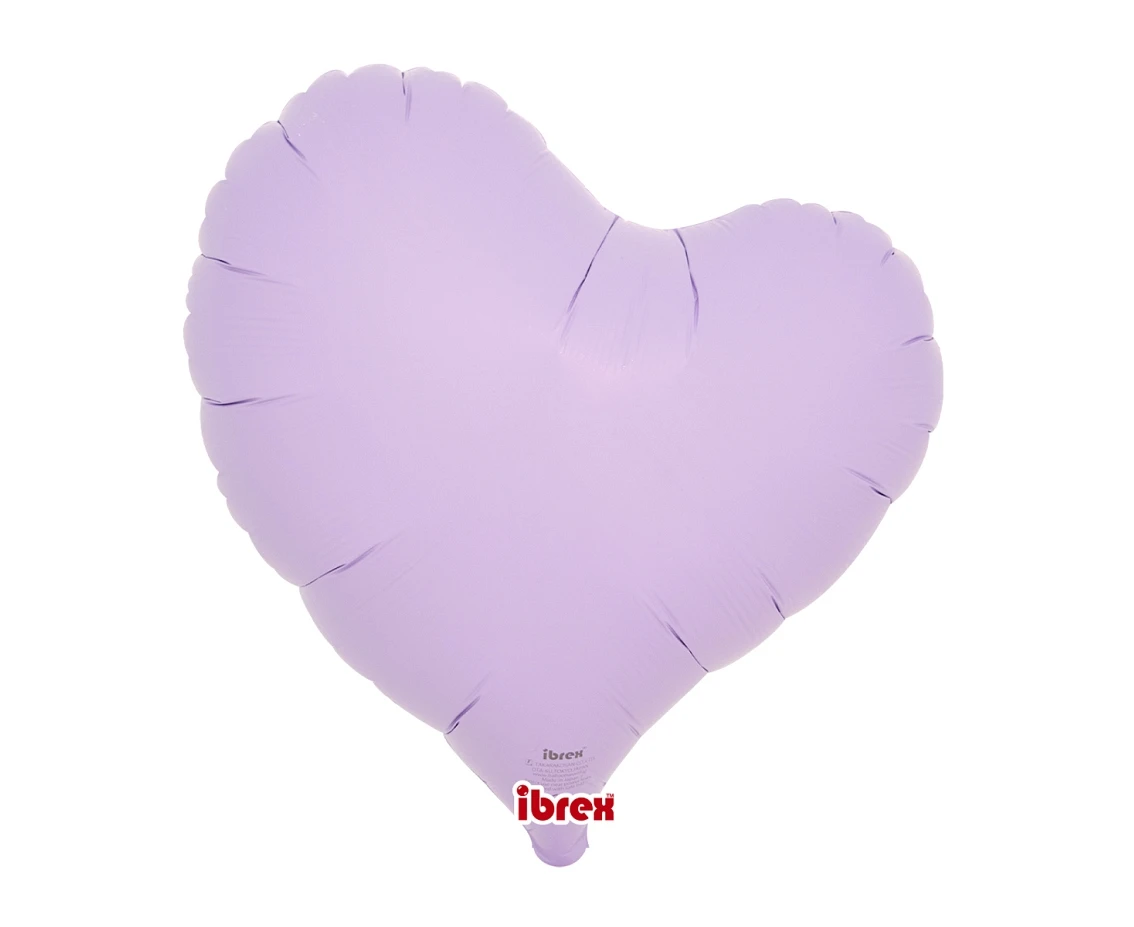 Ibrex helium balloon, Sweet Heart 14", Pastel Lavender, 5 pcs.