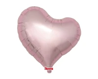 Ibrex helium balloon, Sweet Heart 18", Metallic Light Pink, 5 pcs.