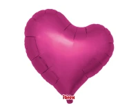 Ibrex helium balloon, Sweet Heart 18", Metallic Magenta, 5 pcs.