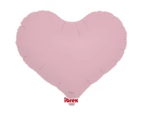 Ibrex helium balloon, Jelly Heart 14", Pastel Pink, 5 pcs.