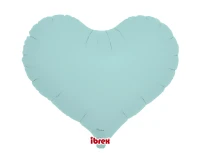 Ibrex helium balloon, Jelly Heart 14", Pastel Blue, 5 pcs.