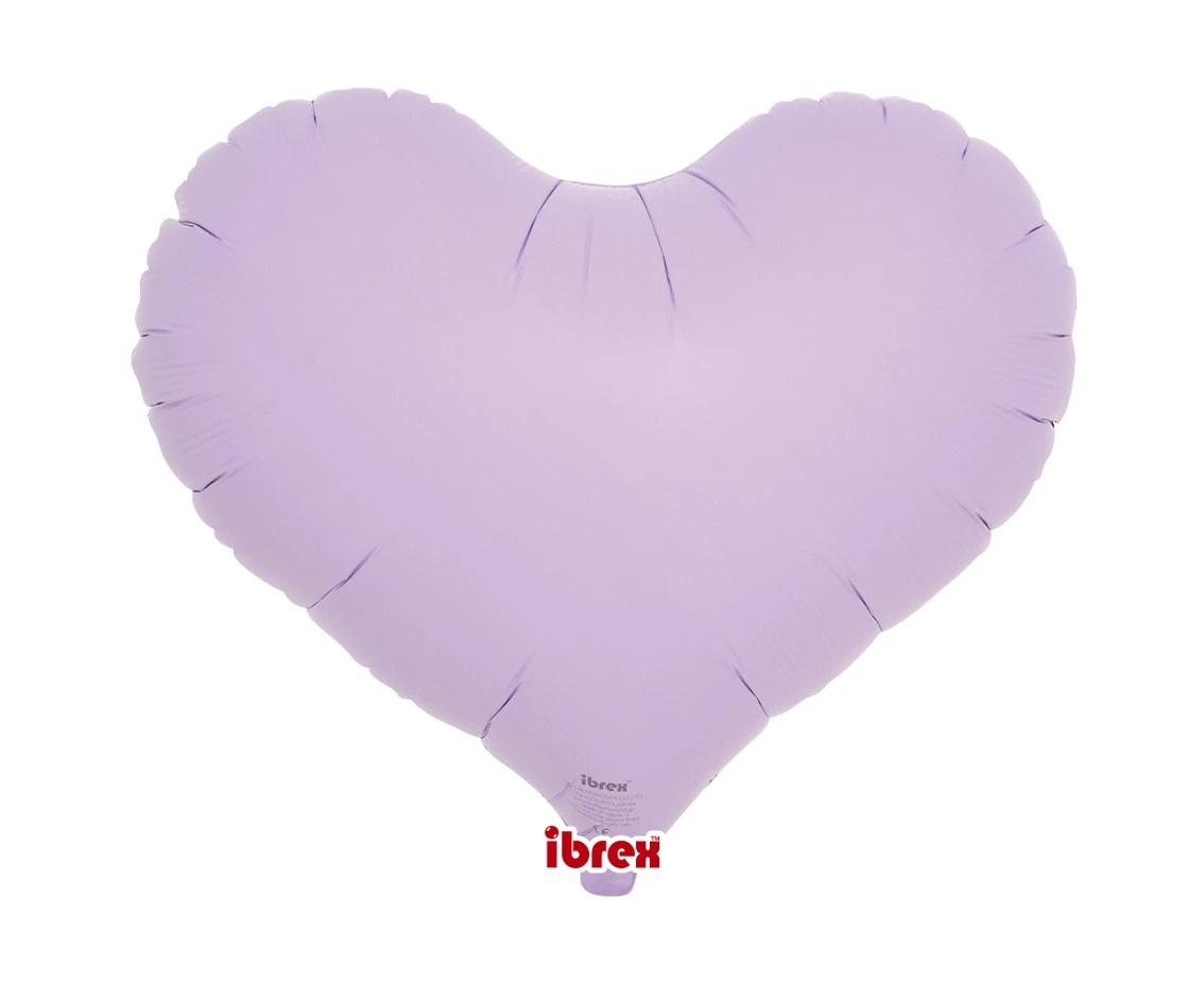 Ibrex helium balloon, Jelly Heart 14", Pastel Lavender, 5 pcs.