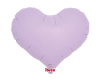 Ibrex helium balloon, Jelly Heart 14", Pastel Lavender, 5 pcs.