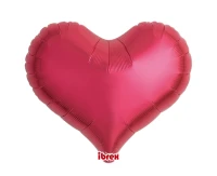 Ibrex helium balloon, Jelly Heart 18", Metallic Red, 5 pcs.
