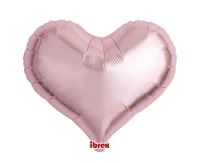 Ibrex helium balloon, Jelly Heart 18", Metallic Light Pink, 5 pcs.