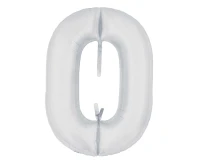 Ibrex Chain helium balloon, Link 29"x21", White, 5 pcs. EOL