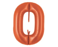 Ibrex Chain helium balloon, Link 29"x21", Metallic Orange, 5 pcs. EOL