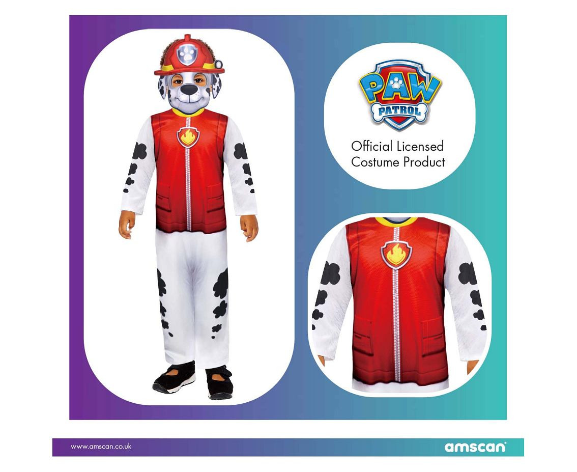 Child Costume Marshall Age 4-6 Years EOL
