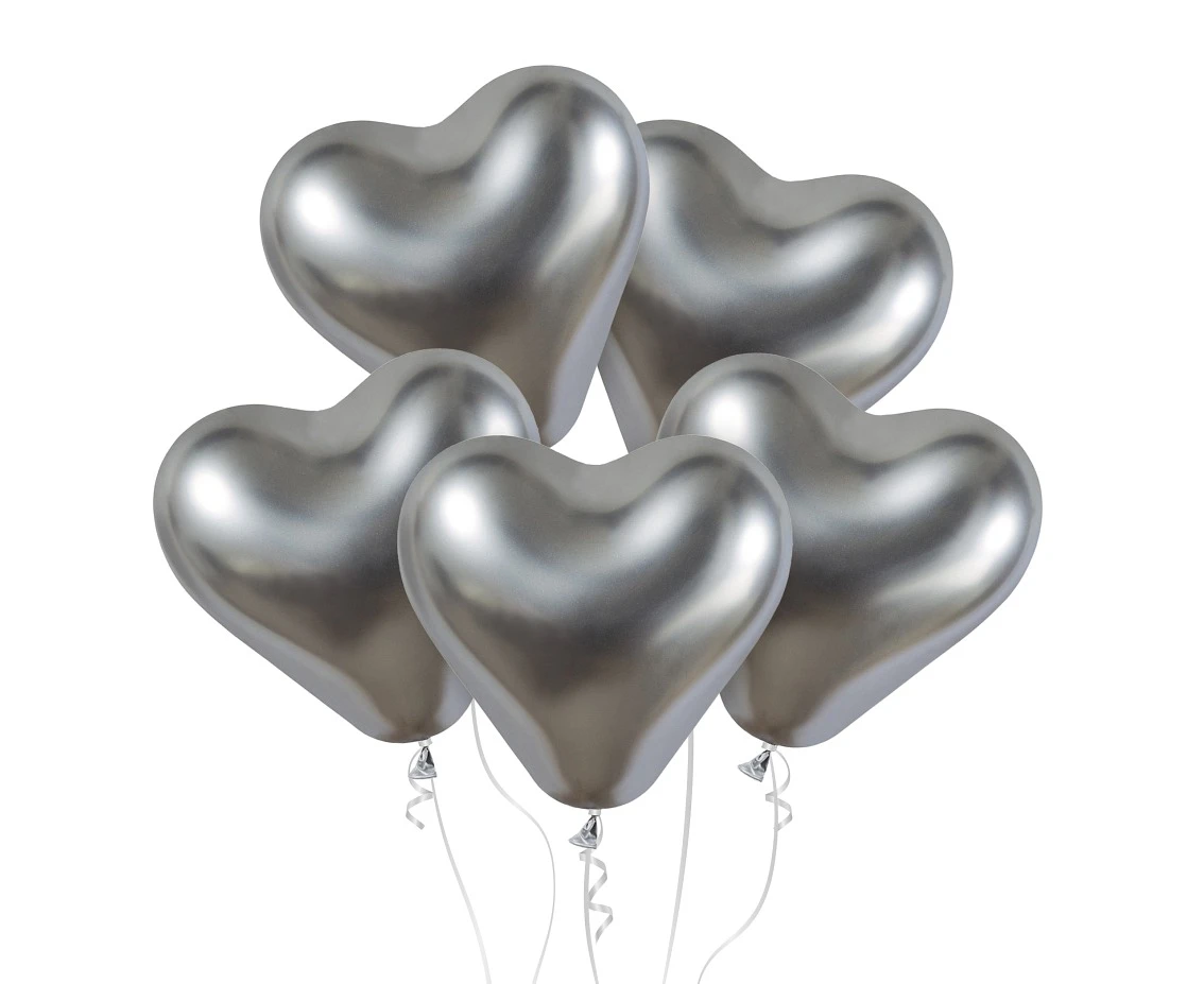 Balloons Gemar 12", CRB shiny silver, 25pcs