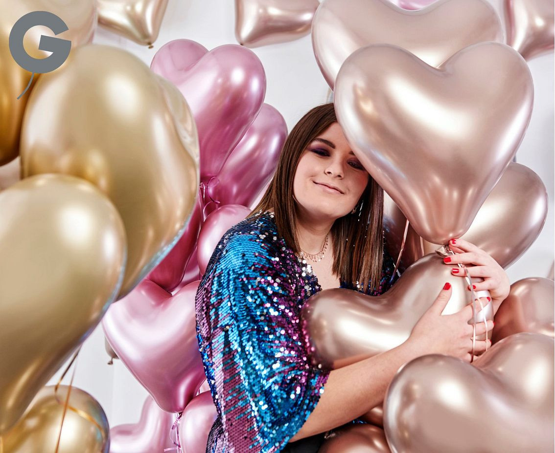Balloons Gemar 12", CRB shiny rose gold, 25pcs EOL