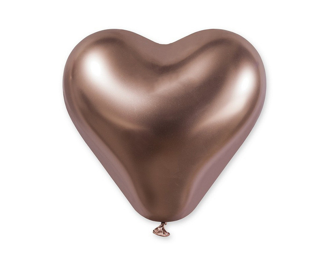 Balloons Gemar 12", CRB shiny rose gold, 25pcs EOL