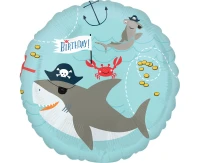 Standard HX Ahoy Birthday Foil Balloon S40 Packaged EOL