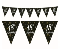 Beauty&Charm paper garland with flags "18", 28 x 270 cm