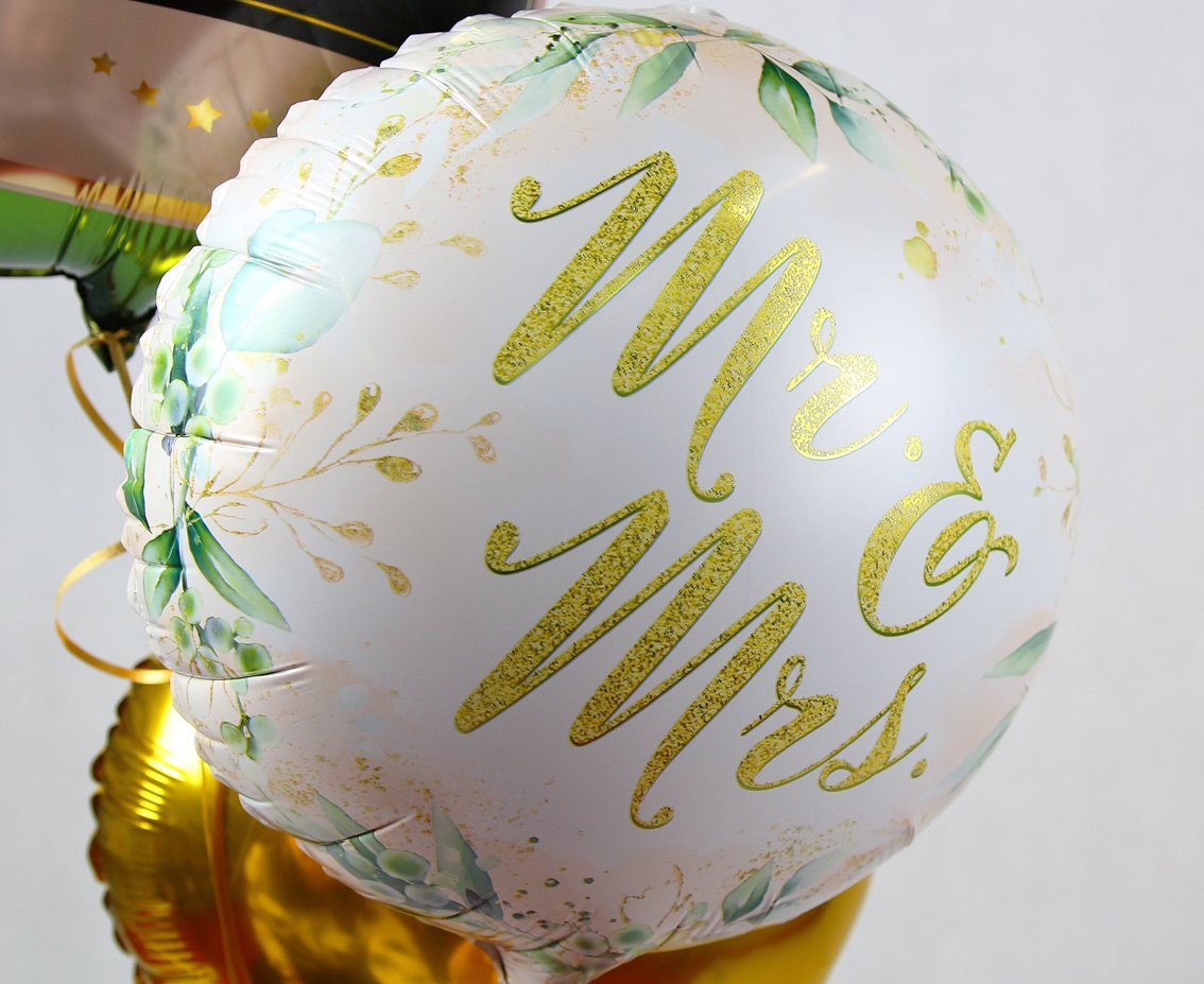 Foil balloon Mr & Mrs, 18" EOL